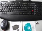Logitech MK710  draadloze muis+ toetsenbord en ontvanger, Computers en Software, Toetsenborden, Ophalen, Gebruikt, Logitech toetsenbord