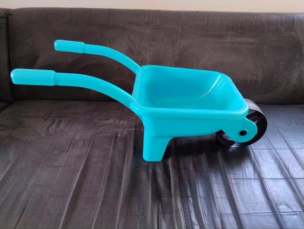 Blauwe plastic kruiwagen voor kinderen, Ophalen of Verzenden, Gebruikt, Overige typen