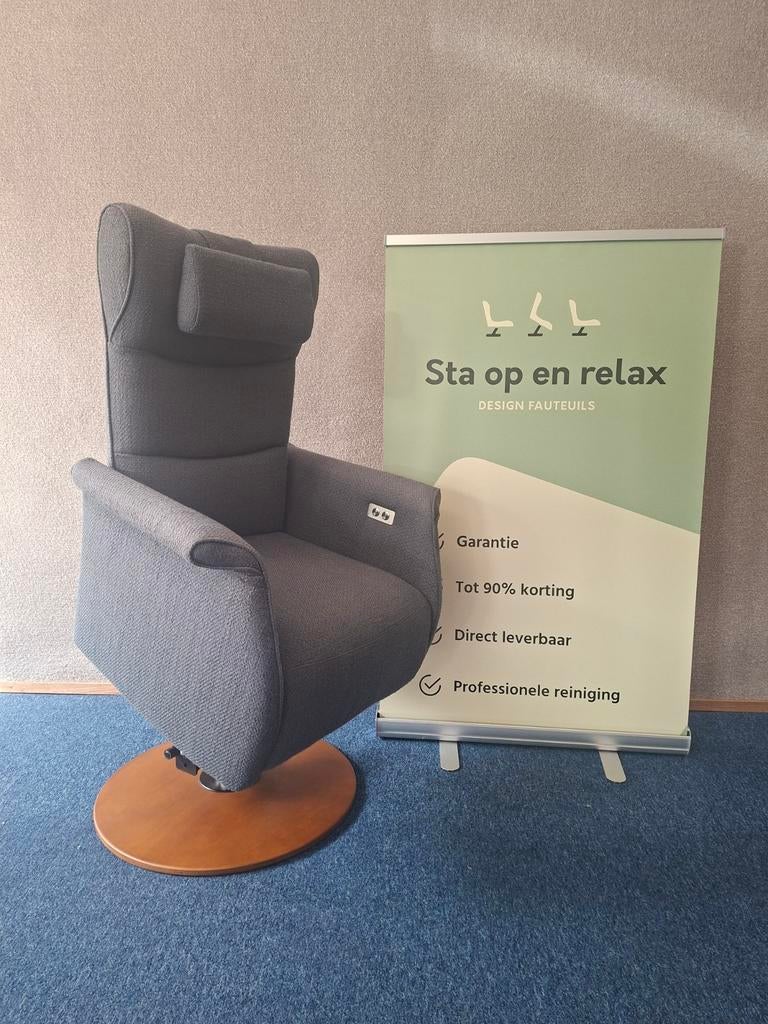 Sta op relax fauteuil Prominent Frans Molenaar ZGAN op accu, Huis en Inrichting, Minder dan 75 cm, Hoofdstraat 60 Schijndel, Ophalen of Verzenden