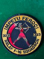 RNLAF 323 squadron patch, Verzenden, Zo goed als nieuw, Patch, Badge of Embleem