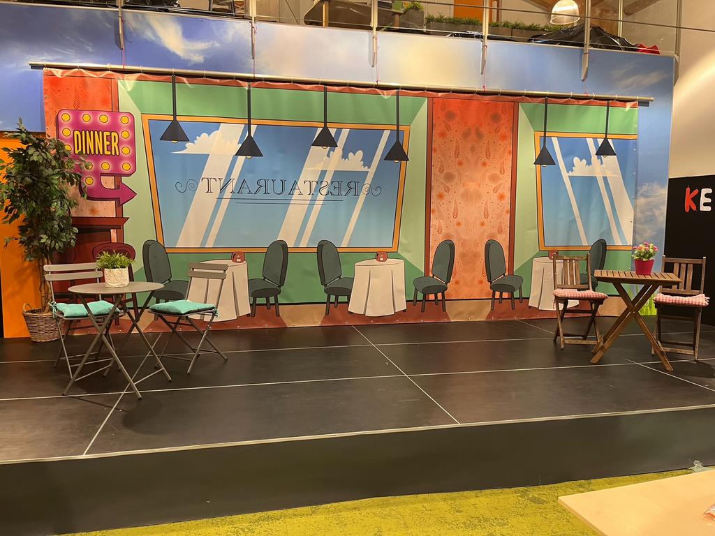 DOEK DECOR MUSICAL THEATER BENNY VREDEN VLAM IN DE PAN, Ophalen, Zo goed als nieuw