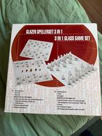 Glazen spellenset 3 in 1, Ophalen, Gebruikt, Overige typen