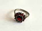 Ring antiek zilver Boheems granaat, Sieraden, Tassen en Uiterlijk, Antieke sieraden, Verzenden, Zilver, Ring, Met edelsteen