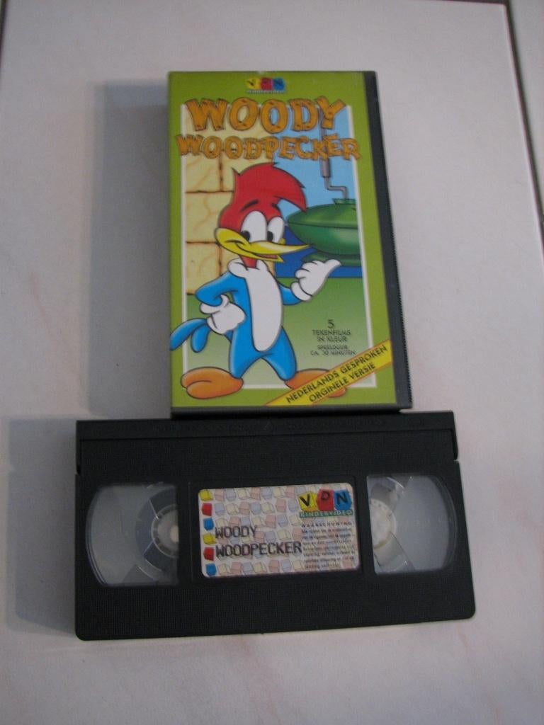 Woody Woodpecker VHS, Cd's en Dvd's, VHS | Kinderen en Jeugd, Alle leeftijden, Ophalen of Verzenden, Gebruikt