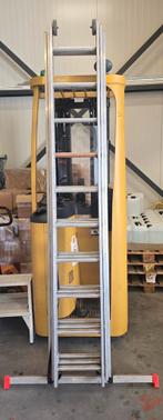 3x Uitschuifbare ladders, gekeurd,, Ophalen of Verzenden, 4 meter of meer