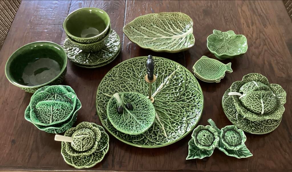 Antiek Portugees Cabbage Servies Koolbladeren - Divers, Ophalen