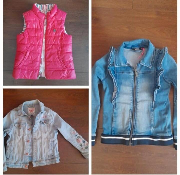 Jasje, spijkerjas en bodywarmer (Benetton) - Maat 116-128, Kinderen en Baby's, Kinderkleding | Maat 122, Ophalen of Verzenden