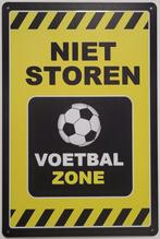 Niet storen voetbal zone reclamebord van metaal wandbord, Info@deconoord.nl, Deco Noord, Nieuw, Ophalen of Verzenden