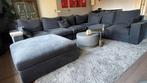 Hoekbank uit losse onderdelen en hocker, Huis en Inrichting, Banken | Bankstellen, Ophalen, Gebruikt, Hoekbank, Stof