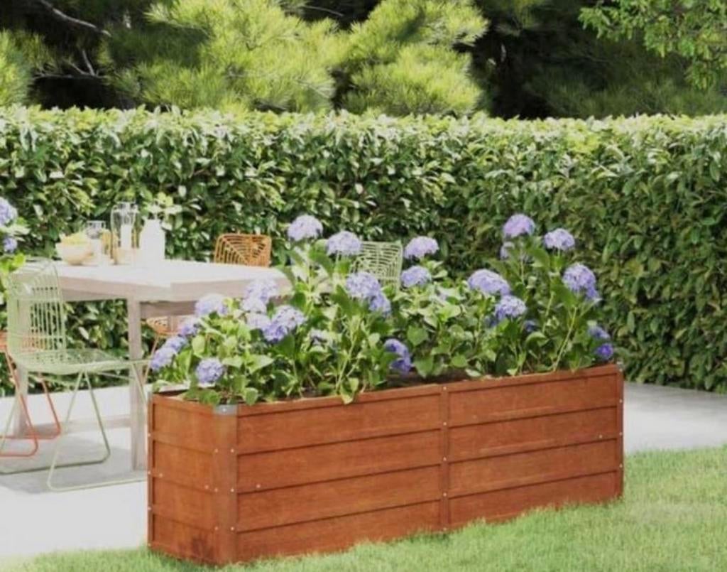 Bloembak cortenstaal NIEUW, 100 cm of meer, Nieuw, Ophalen of Verzenden, Balkon