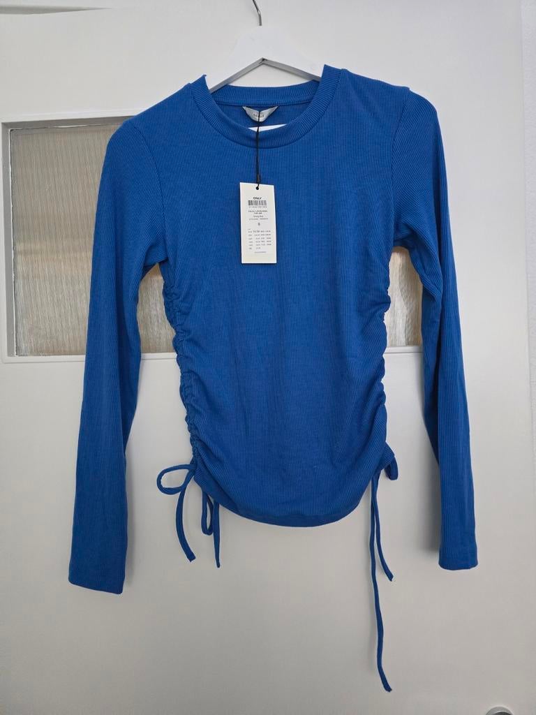 Only longsleeve blauw met touwtjes - Maat S, Only, Blauw, Nieuw, Ophalen of Verzenden