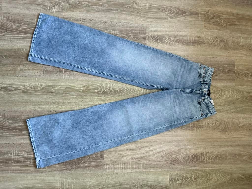 Denham wide leg jeans MIKU mt 26/34 ZGAN, Ophalen, Zo goed als nieuw, Blauw, W27 (confectie 34) of kleiner
