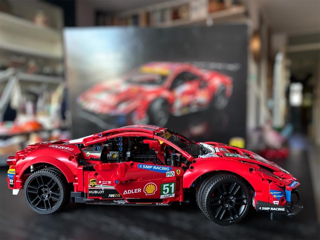 Lego 42125 Ferrari 488 GTE, Verzenden, Zo goed als nieuw, Complete set, Lego