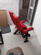 Bioscoopstoelen - Set van 2 rode stoelen, Huis en Inrichting, Stoelen, Ophalen, Gebruikt, Twee, Bioscoop, Vintage, Industrieel