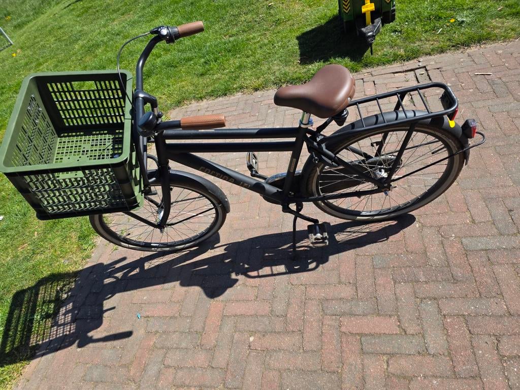 Cortina U4 Transportfiets- Mat Zwart, Fietsen en Brommers, Ophalen, Terugtraprem, Cortina U4 transportfiets, Versnellingen