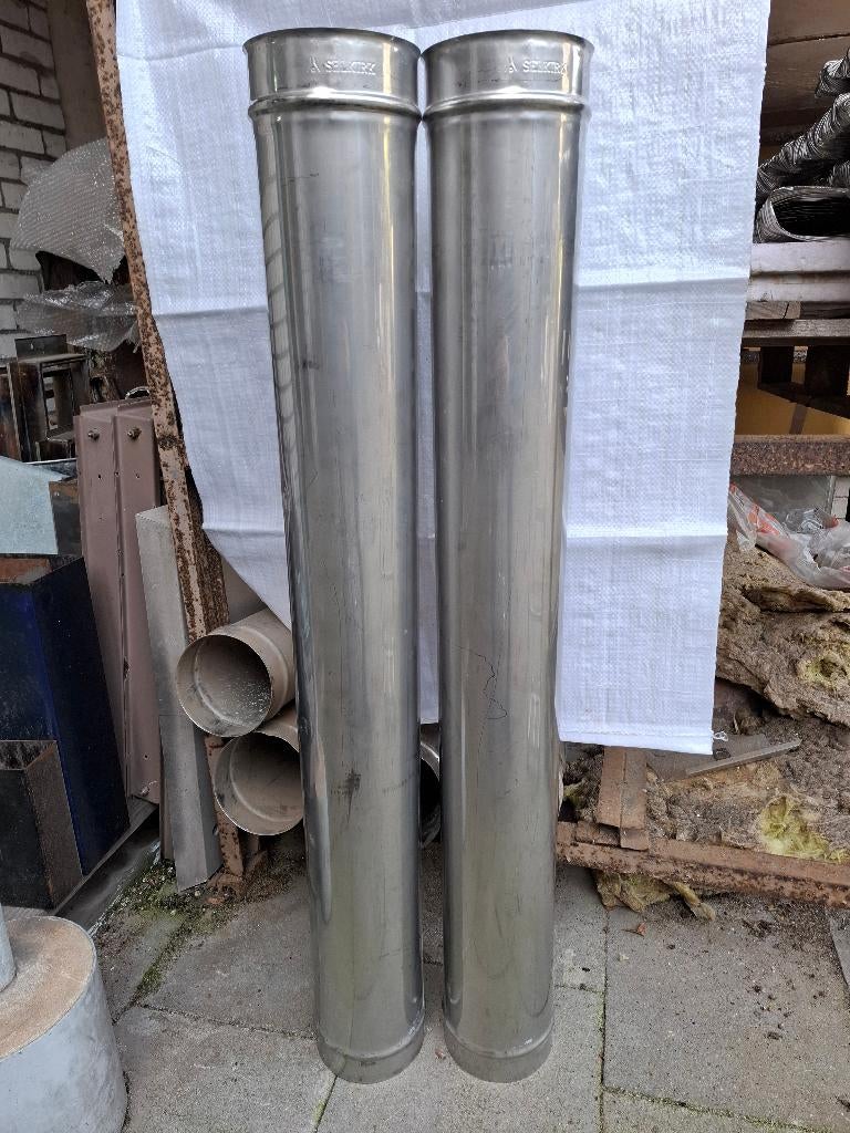 SELKIRK RVS Openhaard Afvoerbuis, Ophalen, Nieuw, Vrijstaande haard, Houthaard