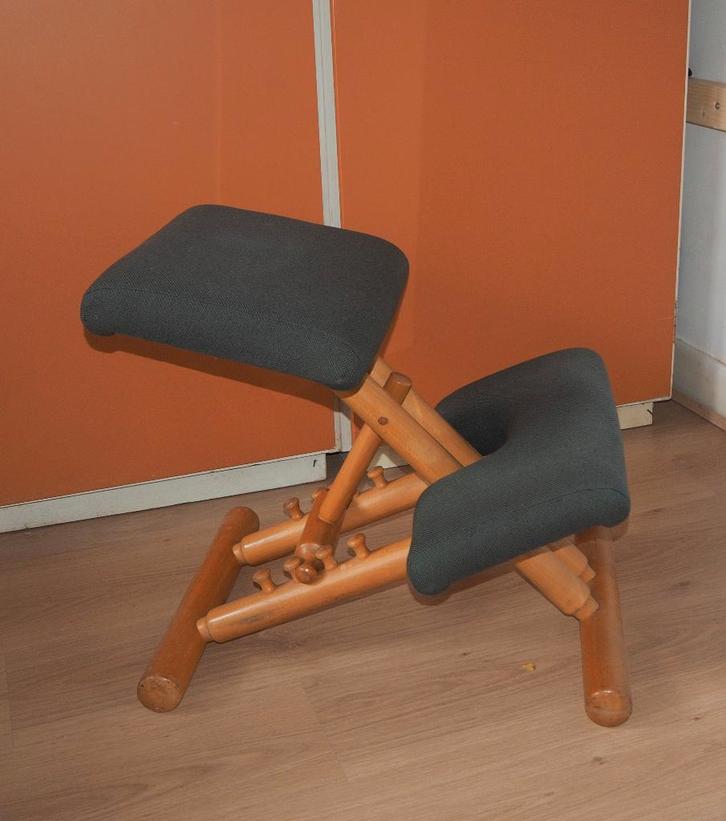 Stokke Variér, multi balans , Peter Opsvik, kniestoel, Huis en Inrichting, Stoelen, Zo goed als nieuw, Eén, Grijs, Ophalen of Verzenden