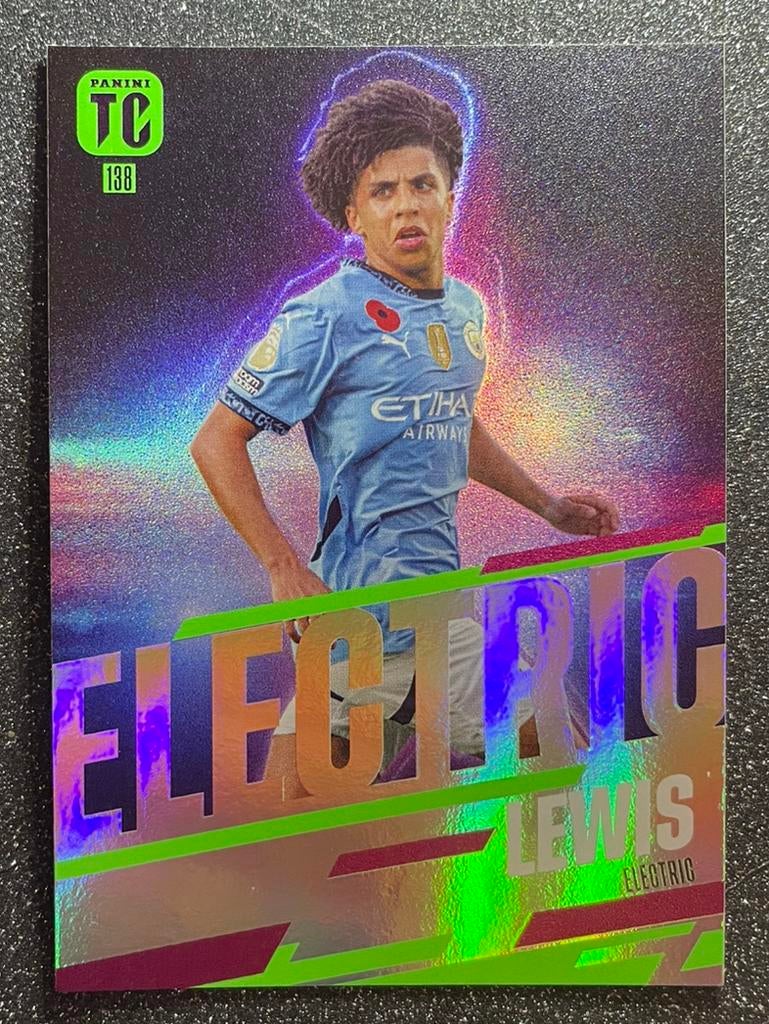 Panini Top Class 2025  ELECTRIC  RICO LEWIS  MANCHESTER CITY, Verzenden, Zo goed als nieuw, Plaatje