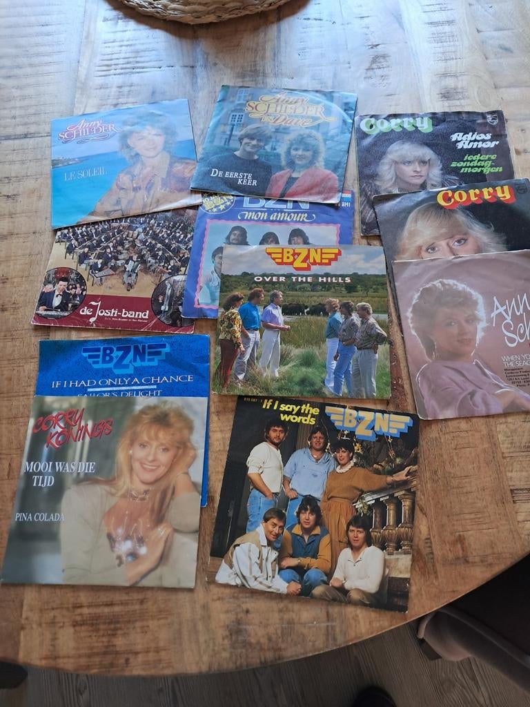 Singles van BZN, Corry Konings, Annie Schilder en anderen, Ophalen, Gebruikt, 7 inch, Single