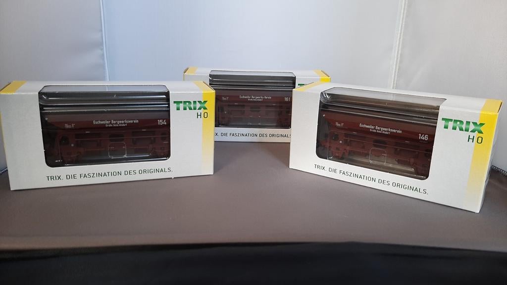 Trix 24108 set 3 zijlossers Eschweiler Bergwerksverein, Gelijkstroom of Wisselstroom, Trix, Ophalen of Verzenden, Nieuw