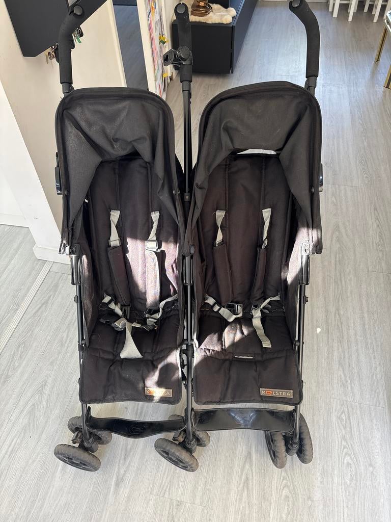 GRATIS! Koelstra Dubbele Buggy - Ideaal voor Tweelingen, Kinderen en Baby's, Buggy's, Ophalen, Gebruikt, Koelstra, Duomodel
