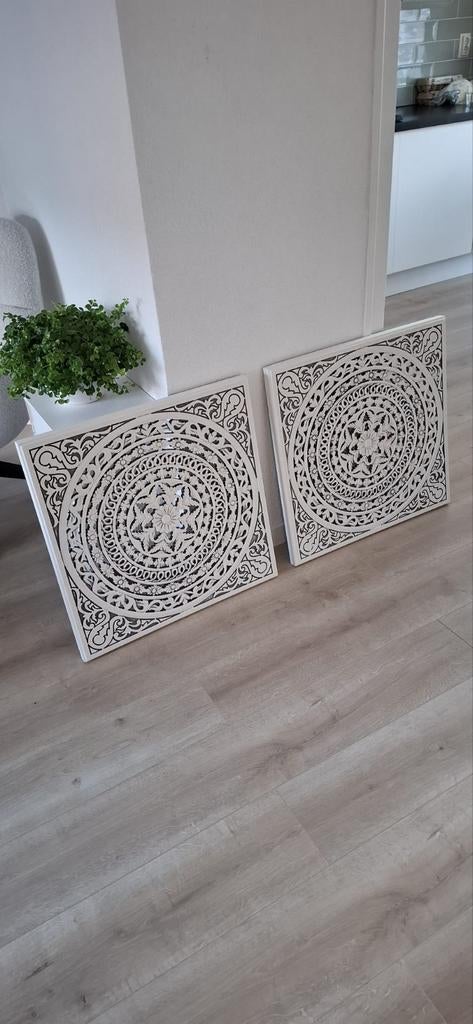 Wandpaneel 2 stuks, Huis en Inrichting, Woonaccessoires | Kamerschermen, Ophalen