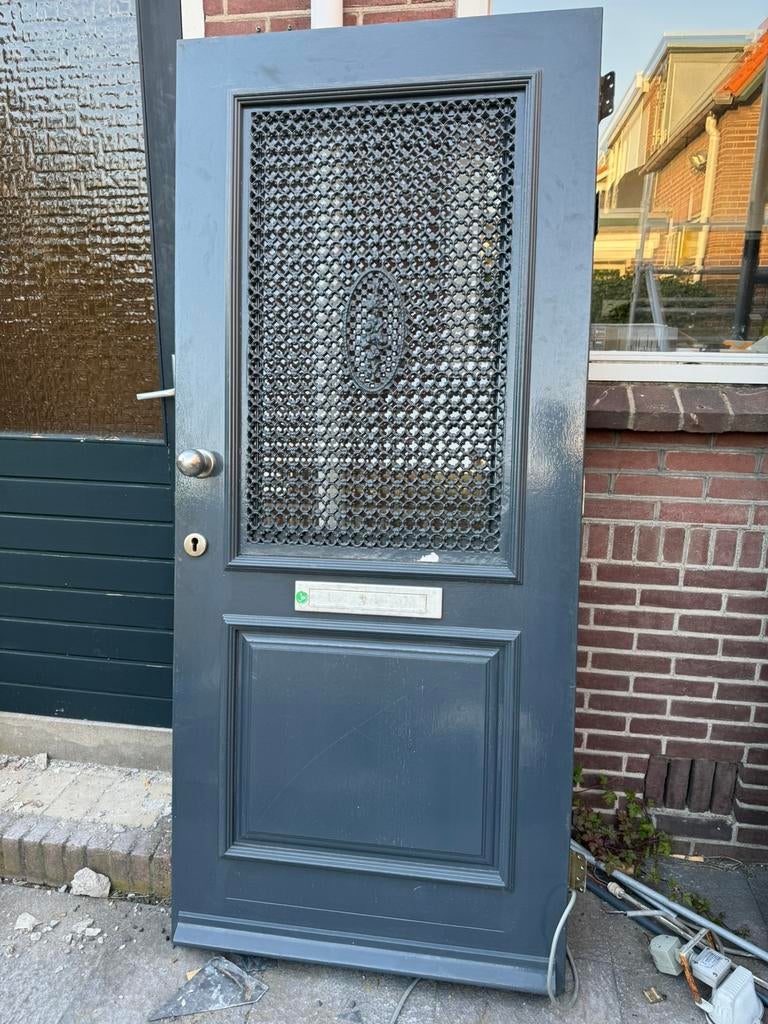 Mooie Rooster voordeur, Ophalen, 80 tot 100 cm, Glas, 200 tot 215 cm