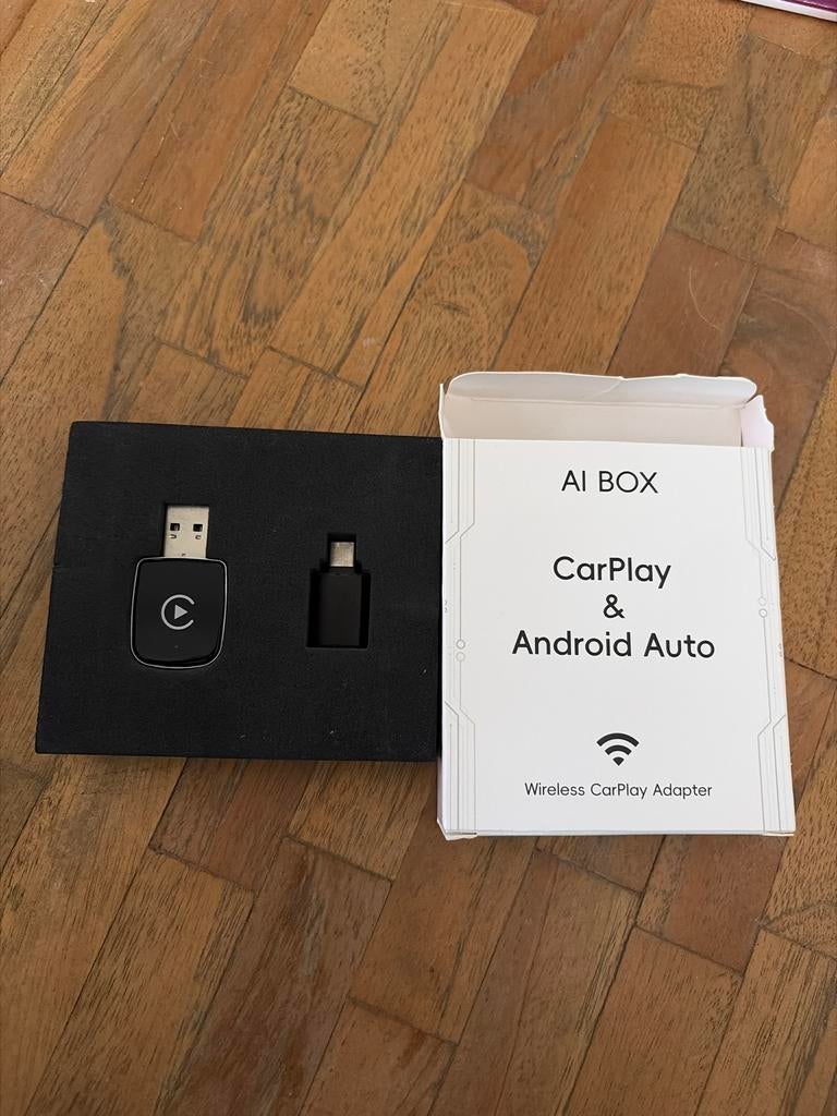 AI Box Draadloze CarPlay & Android Auto Adapter, Auto diversen, Auto-accessoires, Zo goed als nieuw, Ophalen of Verzenden