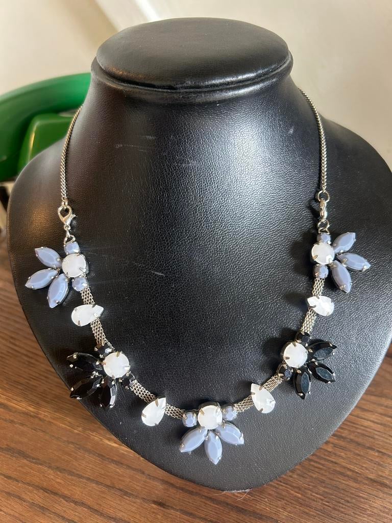 Ketting met steentjes, Ophalen of Verzenden, Gebruikt, Overige kleuren, Overige materialen