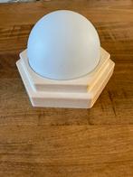 Vintage Herda hexagon plafonnière. Herda plafondlamp, Ophalen of Verzenden, Zo goed als nieuw, Glas