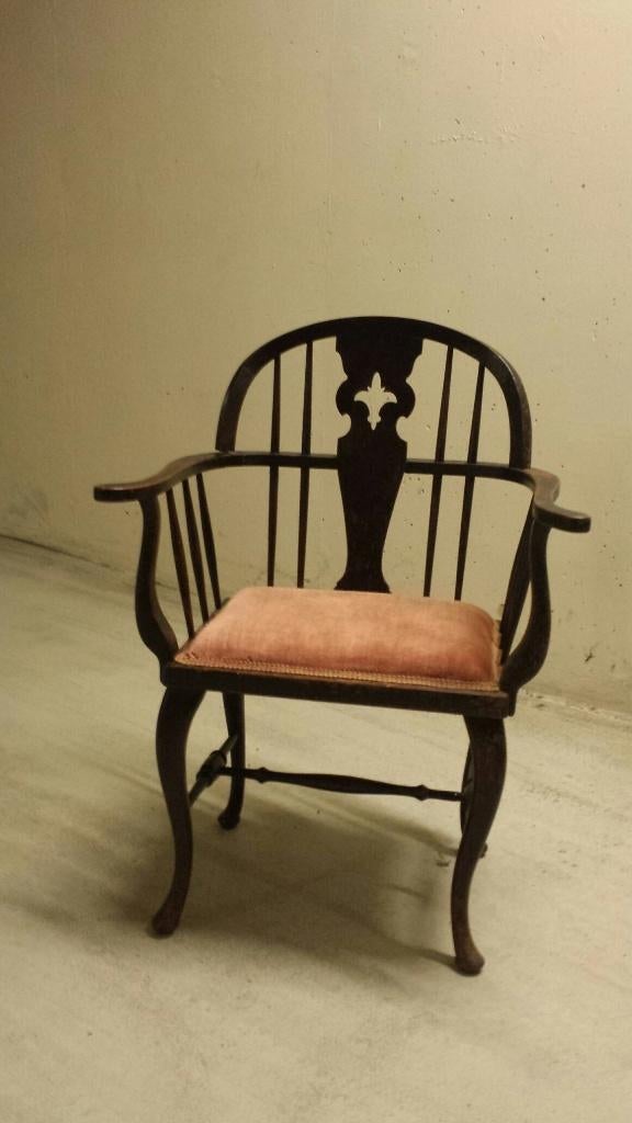 Oud Misdienaar-Stoeltje <> Shabby Chic KINDERSTOELTJE, Antiek en Kunst, Curiosa en Brocante, Ophalen of Verzenden