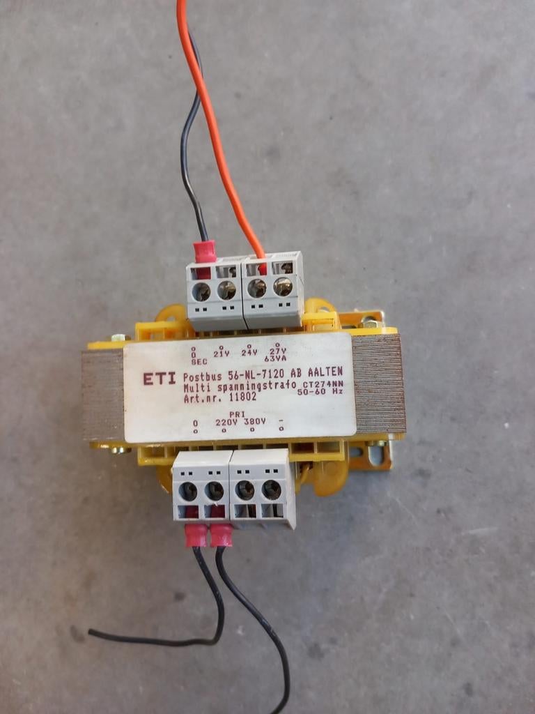 ETI Multi spanningstrafo - 220V/380V naar 21V/24V/27, Ophalen of Verzenden, Gebruikt, Overige typen