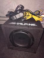 Alpine Subwoofer Box met eigen versterker, Ophalen of Verzenden, Gebruikt