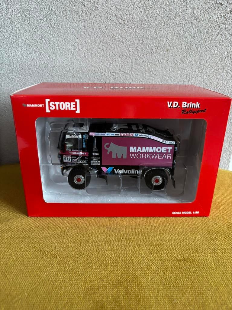 Dakar truck vd Brink rallysport ginaf dakar, Hobby en Vrije tijd, Modelauto's | 1:50, Ophalen of Verzenden, Zo goed als nieuw