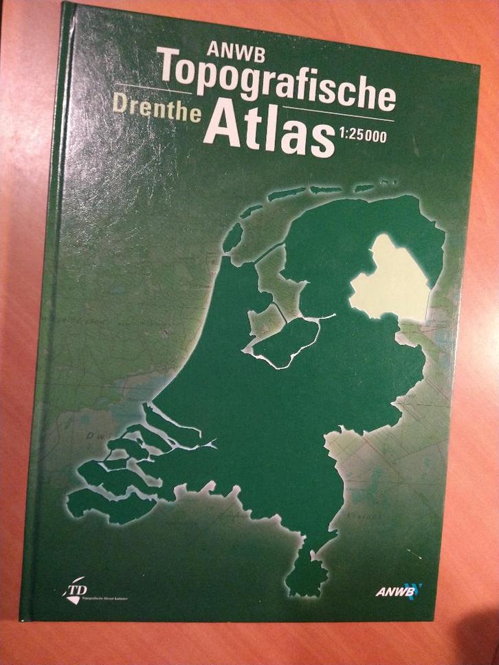ANWB Topografische atlas Drenthe 1:25000, Boeken, Atlassen en Landkaarten, Zo goed als nieuw, Landkaart, Nederland, 2000 tot heden