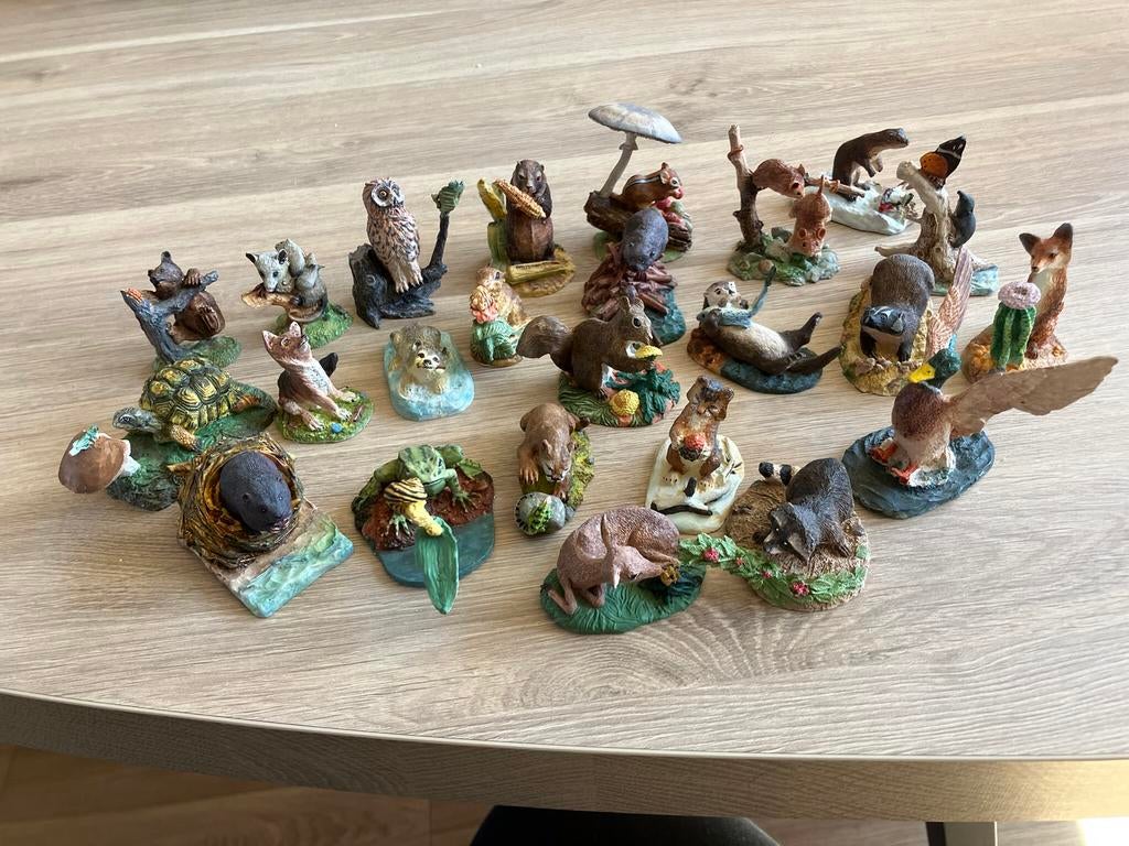 25 beeldjes van dieren van Franklin Mint, Ophalen