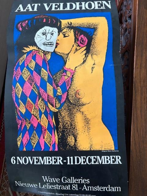 Aat Veldhoen gesigneerde tentoonstellingsposter, Antiek en Kunst, Ophalen of Verzenden