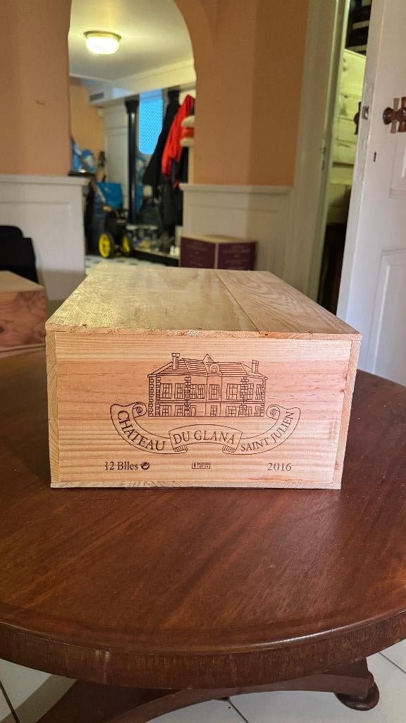 Chateau du Glana 2016, Saint Julien OWC 12 flessen, Ophalen, Frankrijk, Zo goed als nieuw, Rode wijn