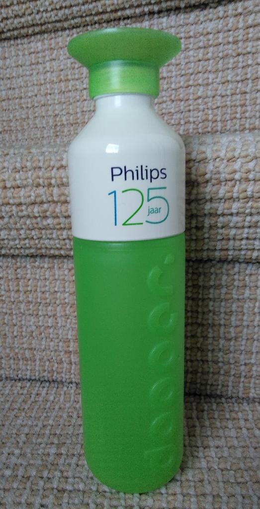 Dopper waterfles Philips 125 jaar, Ophalen of Verzenden, Zo goed als nieuw, Gebruiksvoorwerp