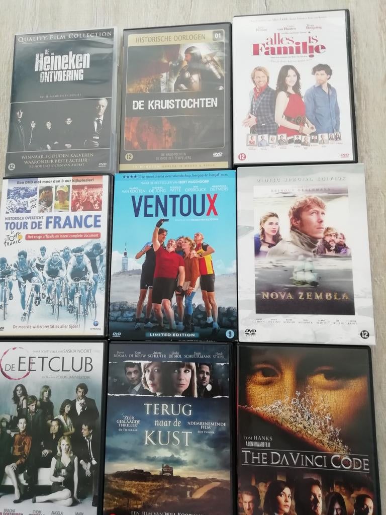 Diverse dvd's o.a van James Bond, Sport,Thrillers,Komedie, Vanaf 12 jaar, Ophalen of Verzenden, Zo goed als nieuw