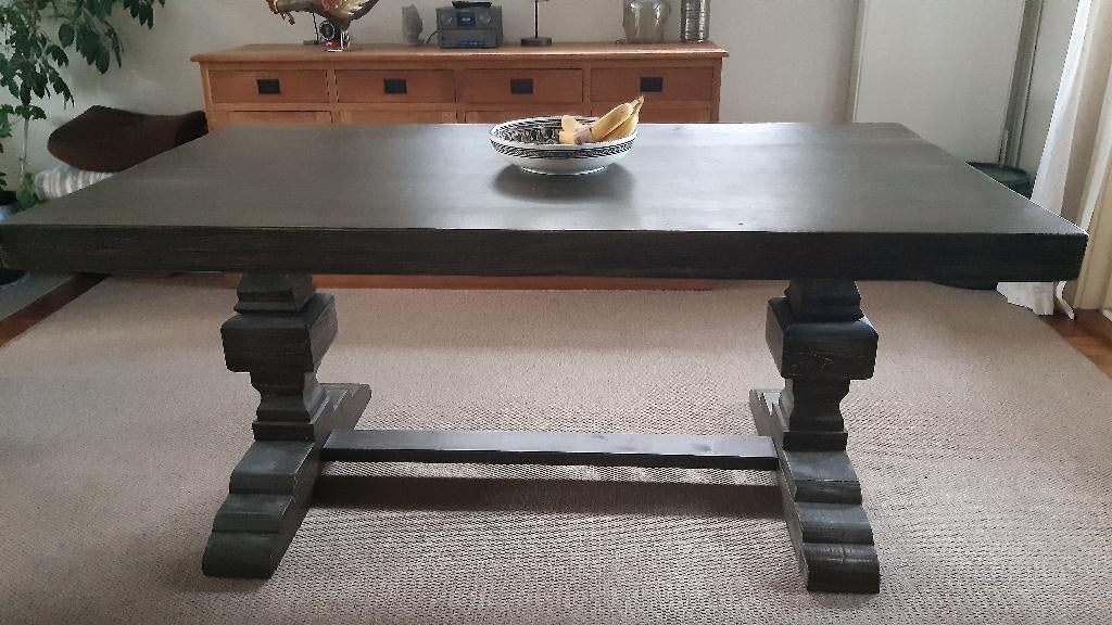 Eettafel landelijk, Huis en Inrichting, Tafels | Eettafels, Ophalen, Gebruikt, 50 tot 100 cm, 150 tot 200 cm