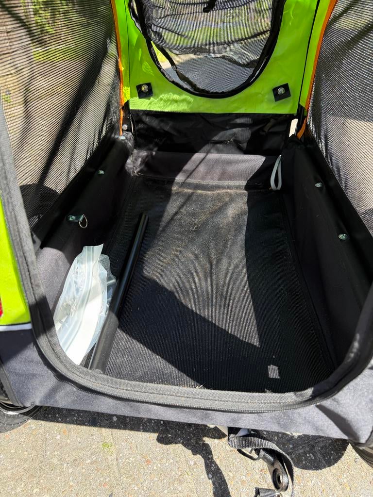 Hondenkar/fietskar met wandelkit - Opvouwbaar, Ophalen, Gebruikt, Opvouwbaar, 20 tot 40 kg