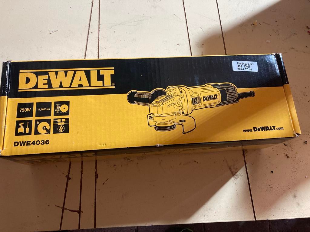 Dewalt DWE4036 haakse slijper, Ophalen of Verzenden, Nieuw, 700 tot 1000 watt, Haakse handslijpmachine