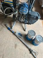 Graco 595 finish pro & graco jetroller COMPLEET, Ophalen, Zo goed als nieuw, Verfspuit of Verfpomp