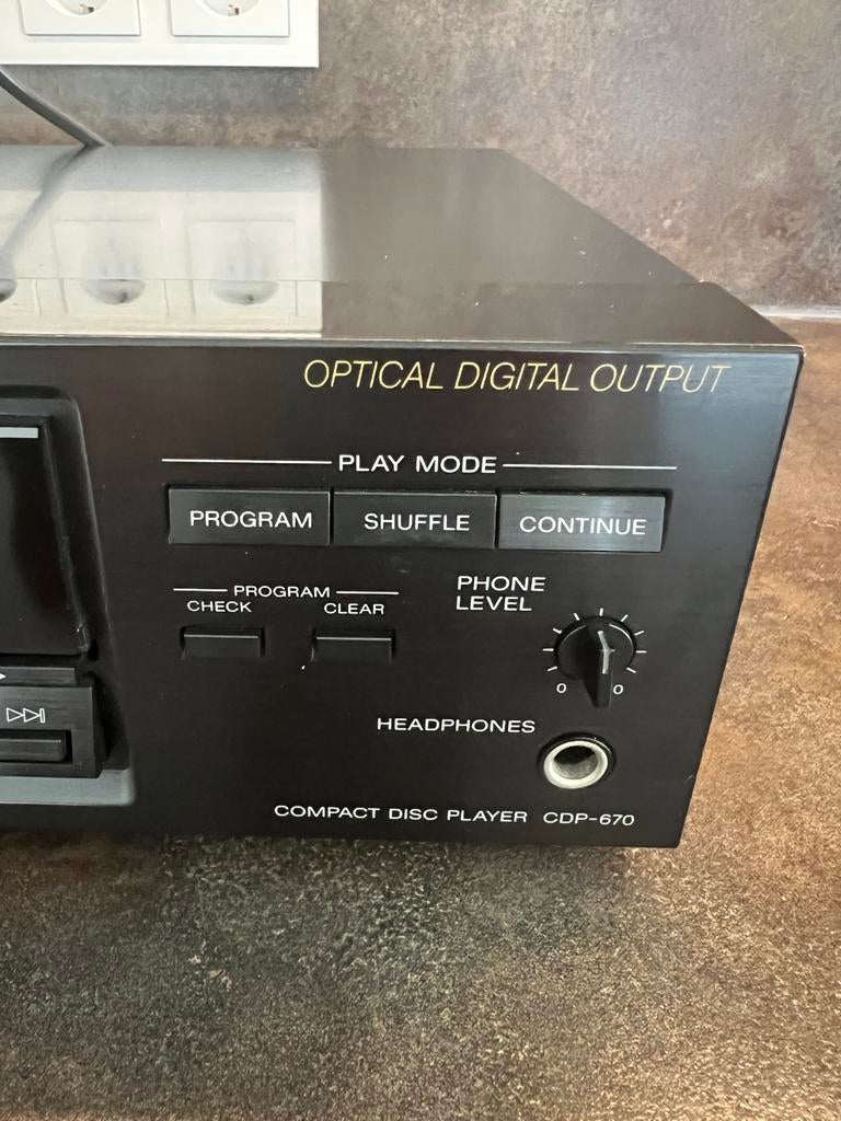 Sony CD speler CDP-670, Ophalen of Verzenden, Gebruikt, Sony