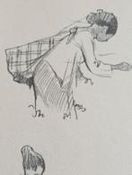 Gabrielse prent Nederlands Indië Indonesië Theepluksters, Verzamelen, Ophalen of Verzenden, 1940 tot 1960, Gebruikt, Overige onderwerpen