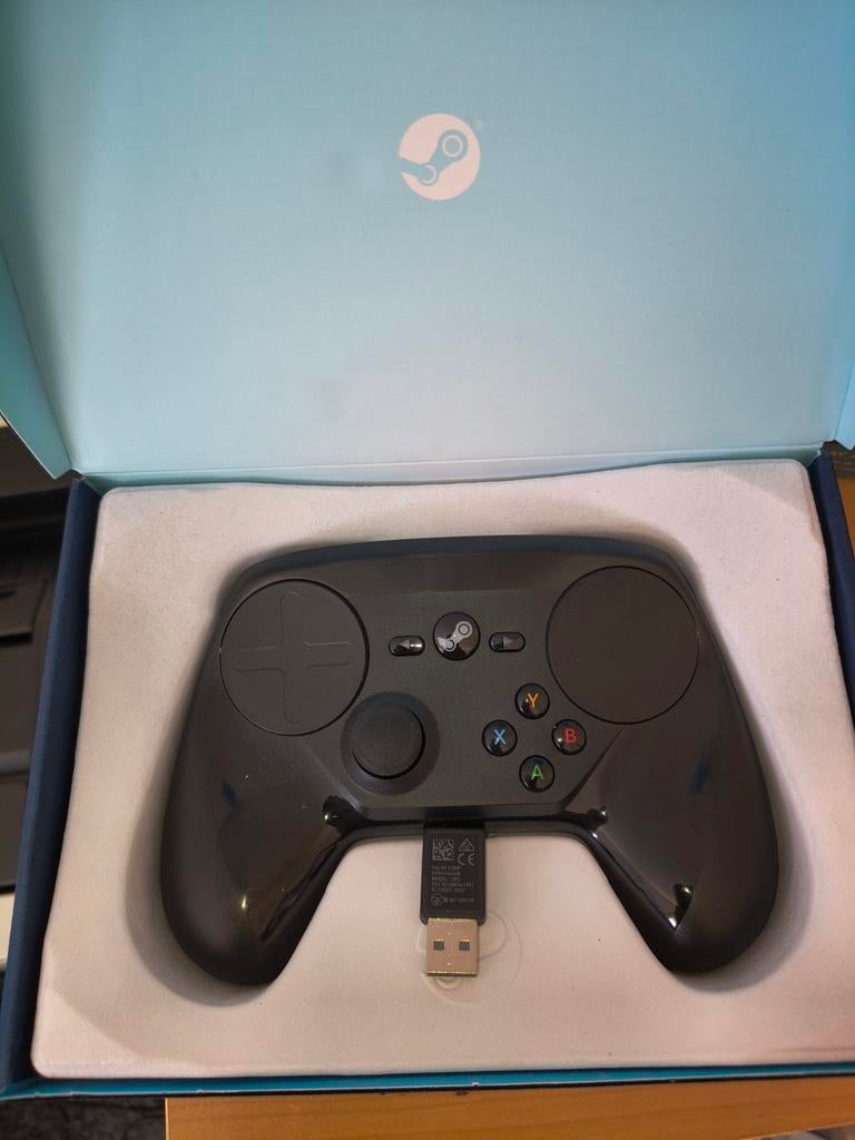 Steam Controller met draadloze ontvanger inclusief steamlink, Zo goed als nieuw, PC, Overige typen, Overige merken