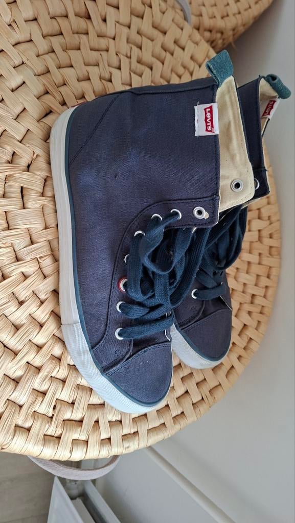 Levi's hoge sneakers, donkerblauw, Ophalen of Verzenden, Zo goed als nieuw