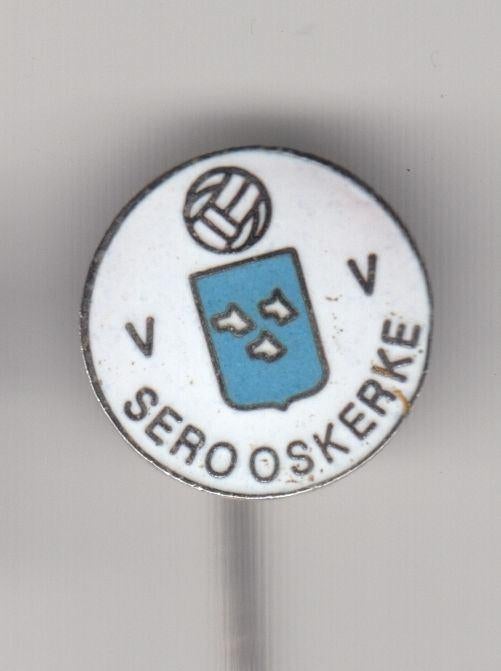 Voetbal VV Serooskerke speldje, Gebruikt, Niet vindbaar, Niet vindbaar, Speldje of Pin