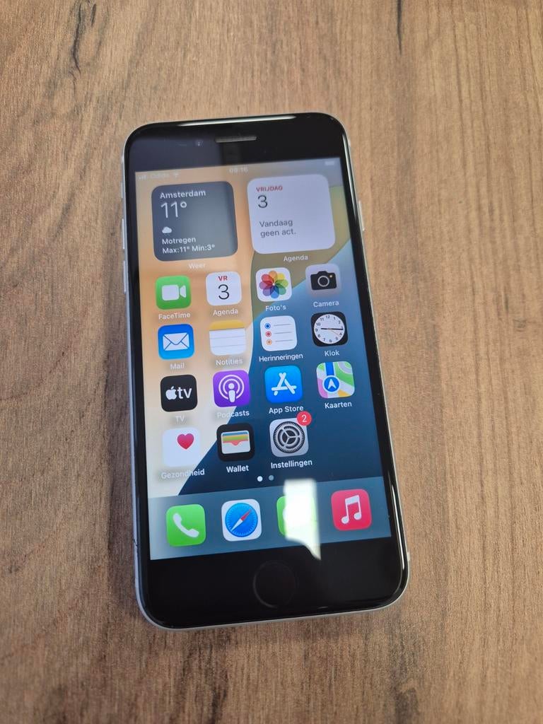 iPhone SE (2020) wit 64 GB, Telecommunicatie, Mobiele telefoons | Apple iPhone, 80 %, Gebruikt, Wit, Ophalen of Verzenden